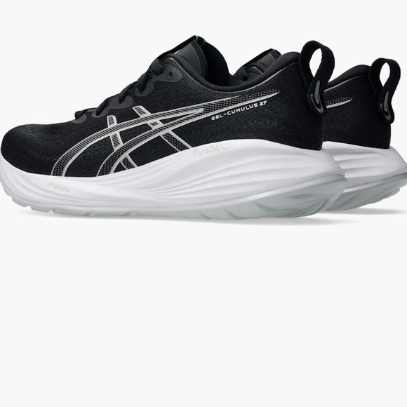 ASICS cumulus 27  Black and White Athletic Sneakers 7.5 - Picture 2 of 12